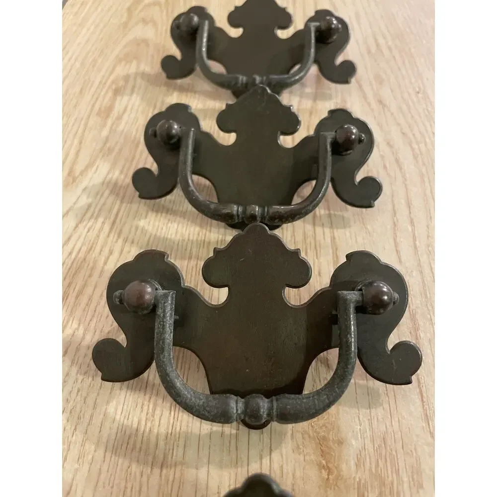 (QTY 4) VTG 2.5” Ethan Allen Heirloom Colonial Manor Brass Handle Drawer Pull